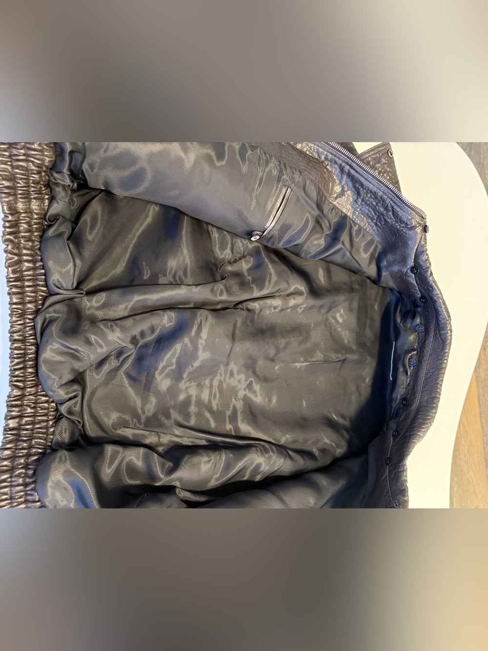 Magda Butrym chocolate brown leather jacket 36 - Picture 10 of 12